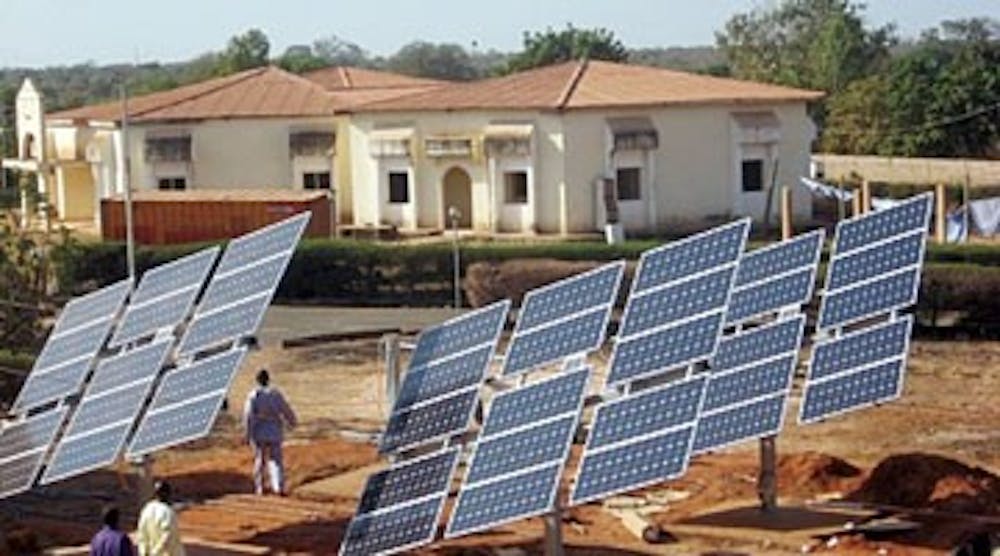 W. African hospital  gets a bit of sunlight