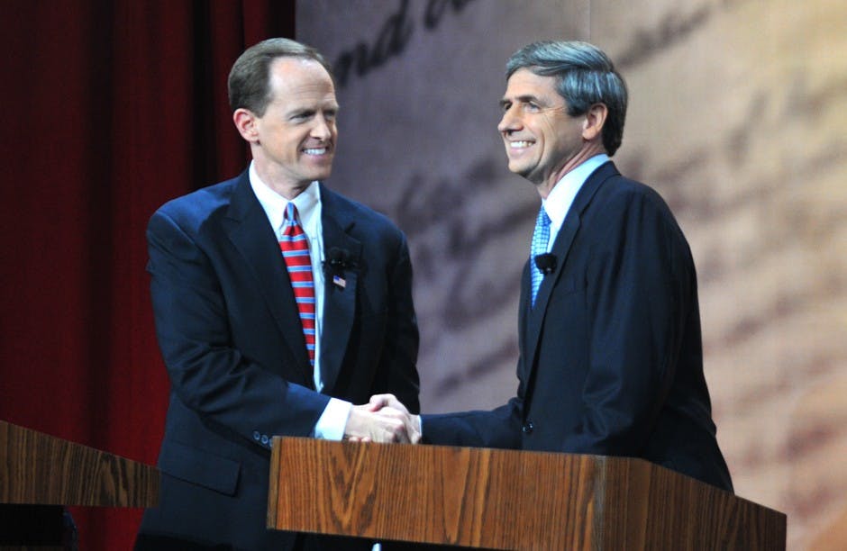 Senate candidates Sestak and Toomey face off in first debate