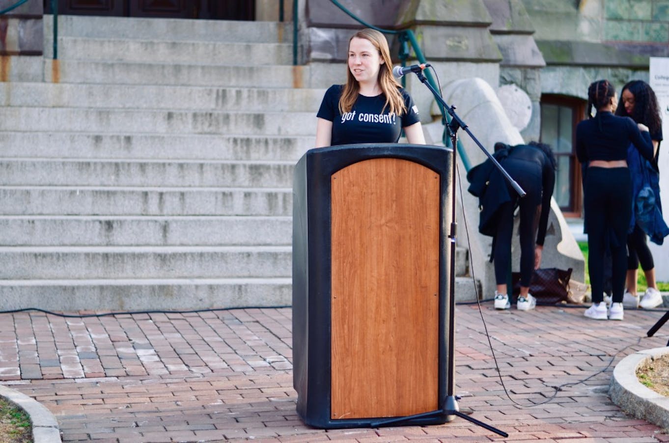 Take Back the Night College senior Kara Hardie, chair of ASAP UPenn