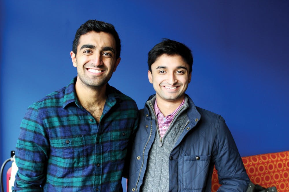 Singer Anil Chitrapu (left) and business manager Pranay Sharma (right) are a part of Penn Masala, which has become increasingly popular over the past few years and combines Indian culture with Western music.