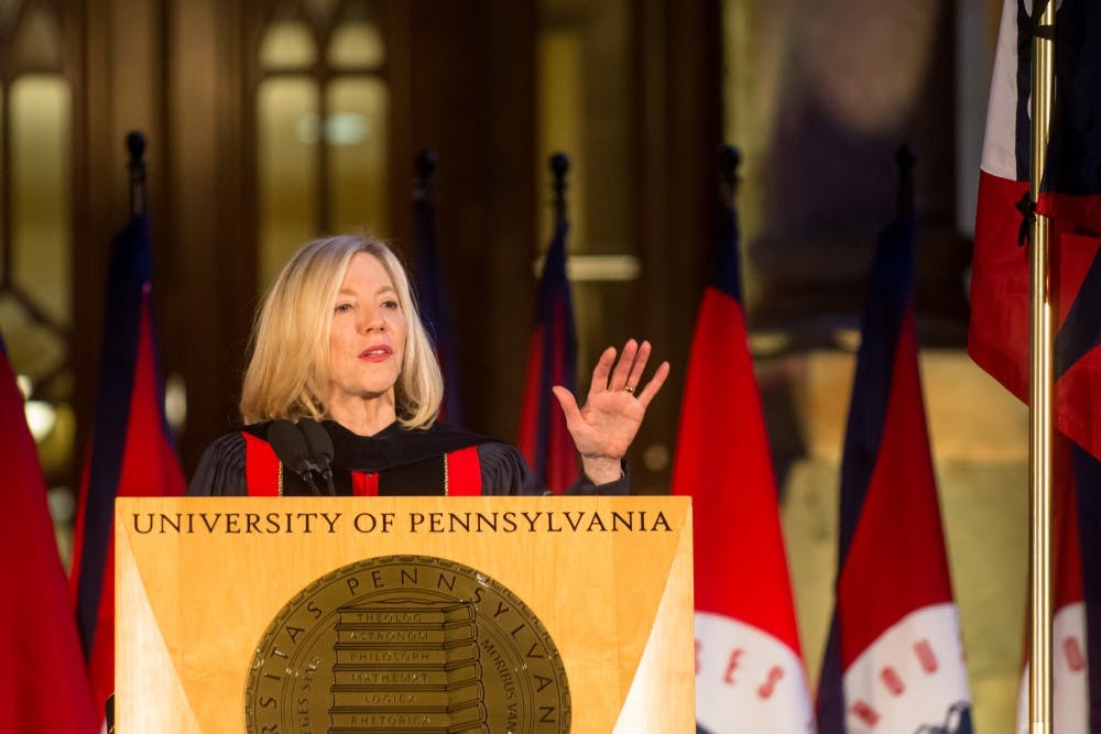 Gutmann lauded students for speaking out against an email that told women to get drunk and wear tight clothes to a party.