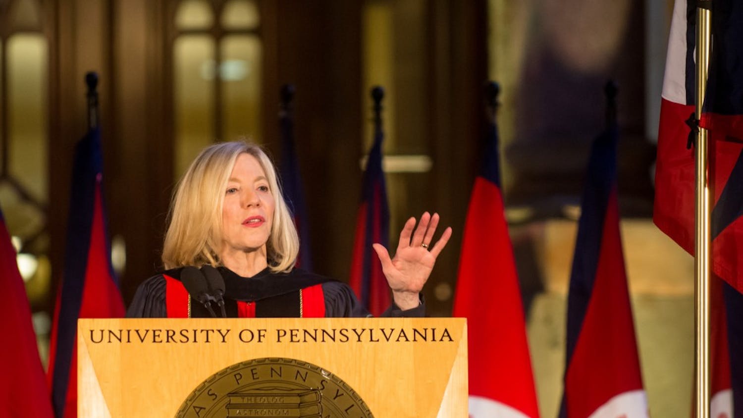 Gutmann lauded students for speaking out against an email that told women to get drunk and wear tight clothes to a party.