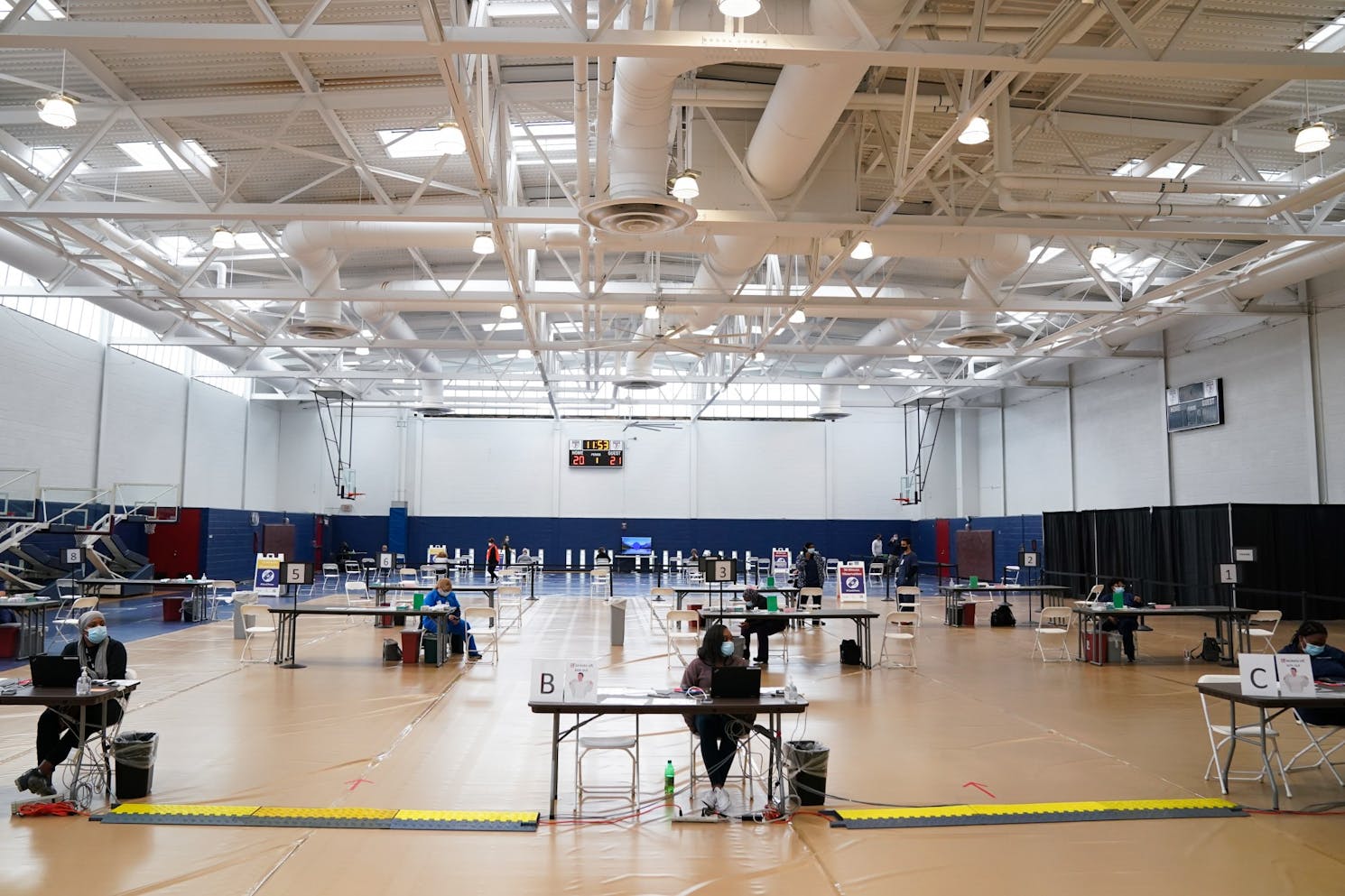 04-14-21 Penn Vaccination Site Sticker Covid-19 Vaccine Gimbel Gymnasium.jpg