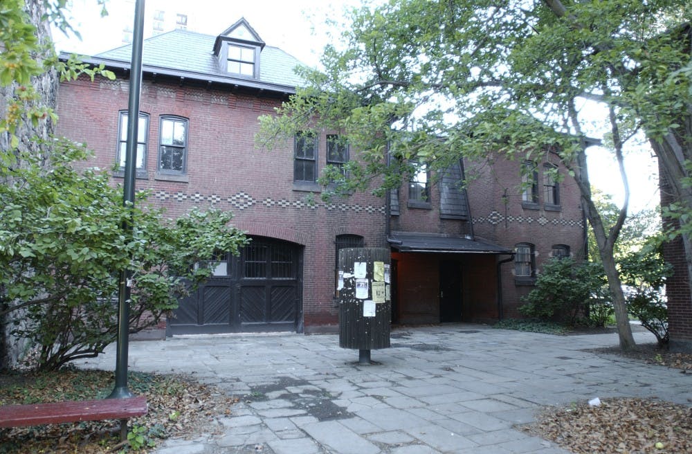 the carriage house, the current home of the LGBT center.