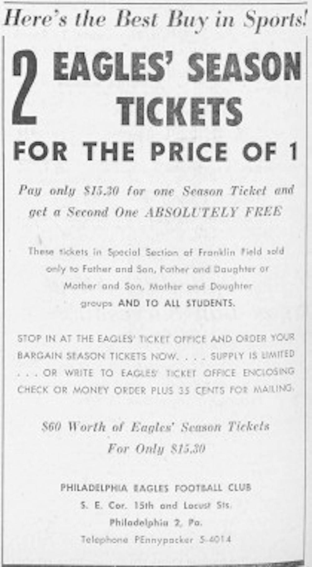 season tickets to eagles