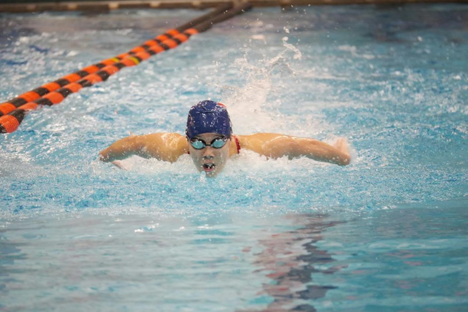 The men's and women's swimming and diving teams lose to both Princeton and Cornell at Princeton.