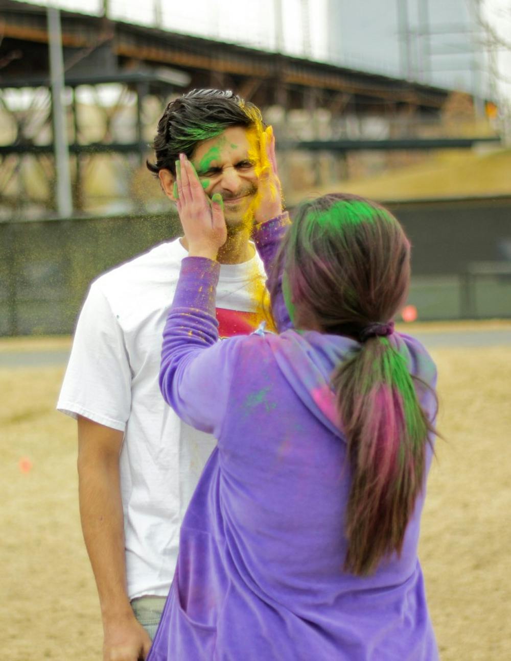 	GAPSA, PennDesign and Rangoli participate in Holi, a celebration of the coming of spring with dyed powders and bright colors.