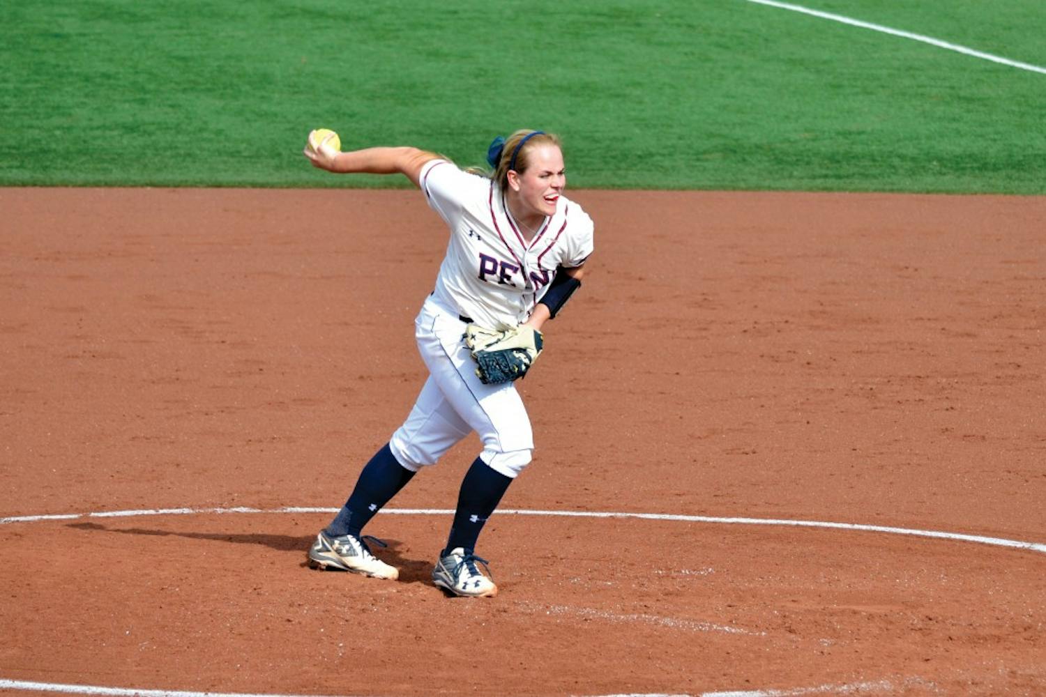Junior pitcher Alexis Sargent has emerged as the ace of Penn softball's pitching staff.
