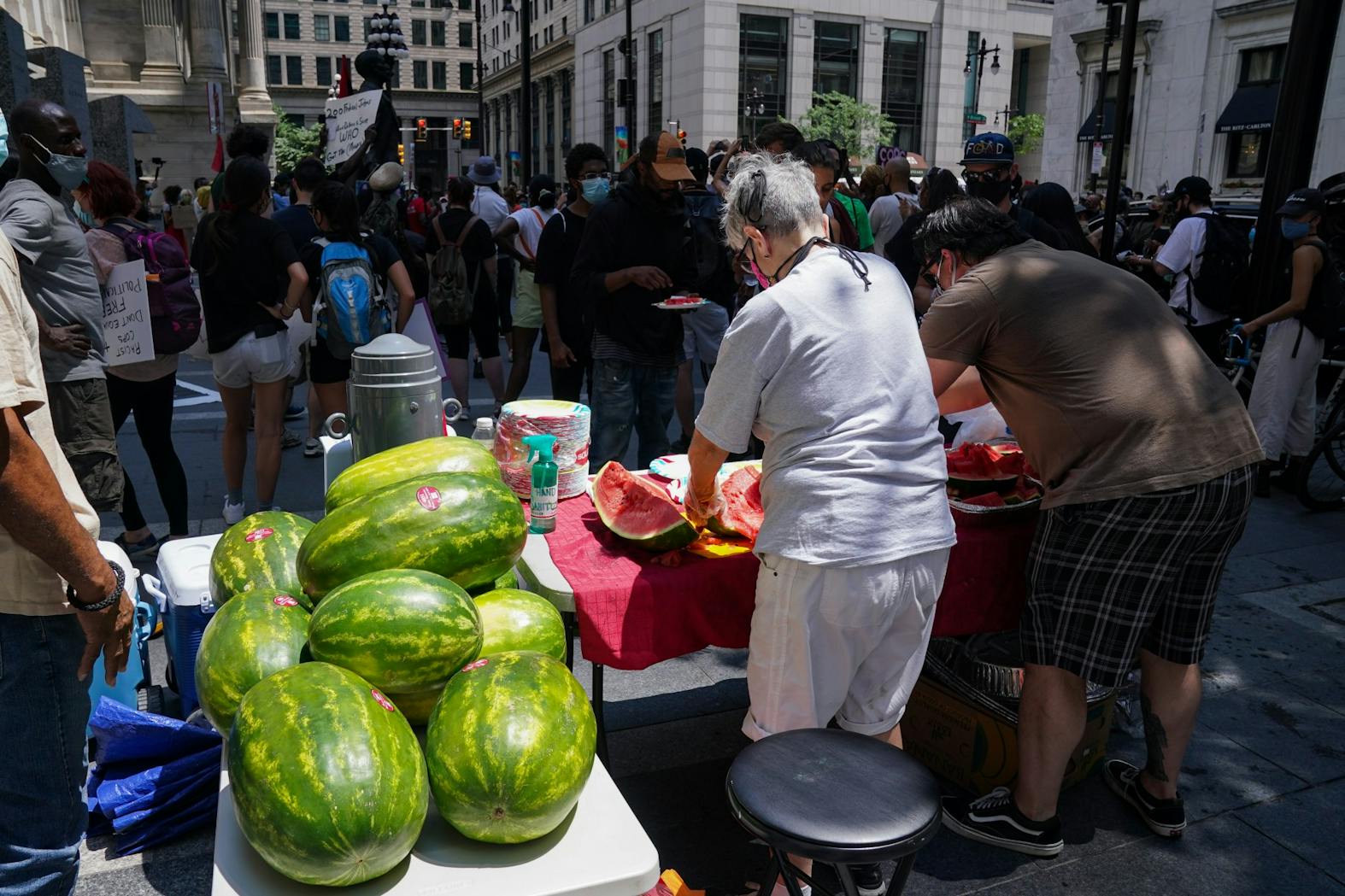 Philadelphia Independence Day 4th of July 2020 Watermelons City Hall Protest.jpg