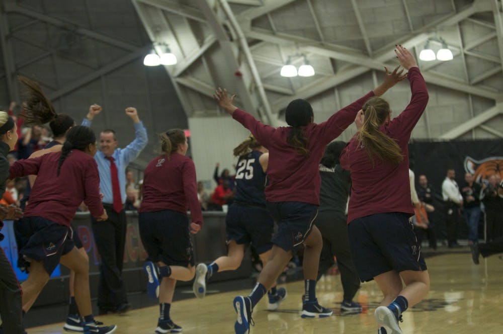 As the buzzer sounded in its 62-60 win over Princeton, Penn women's basketball stormed the court at Jadwin Gym for the second time in three seasons.