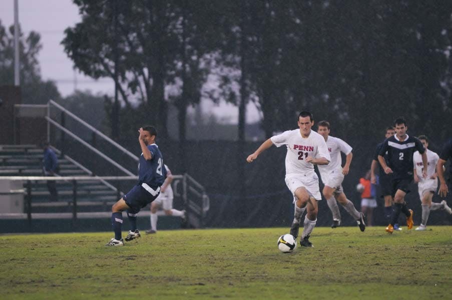 M. Soccer | Winning side of slip 'n slide