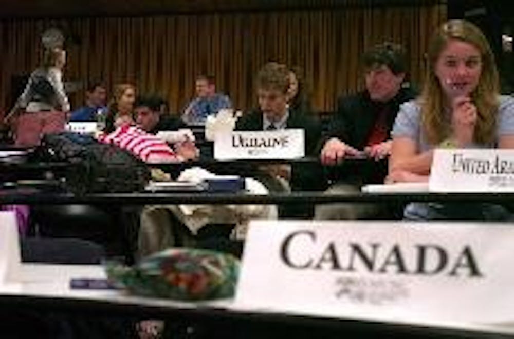 High schoolers visit campus for Model UN