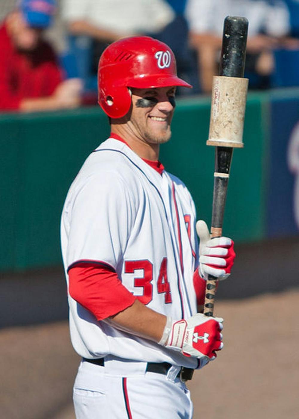 Bryce Harper to play 1st game as visitor at Nationals Park