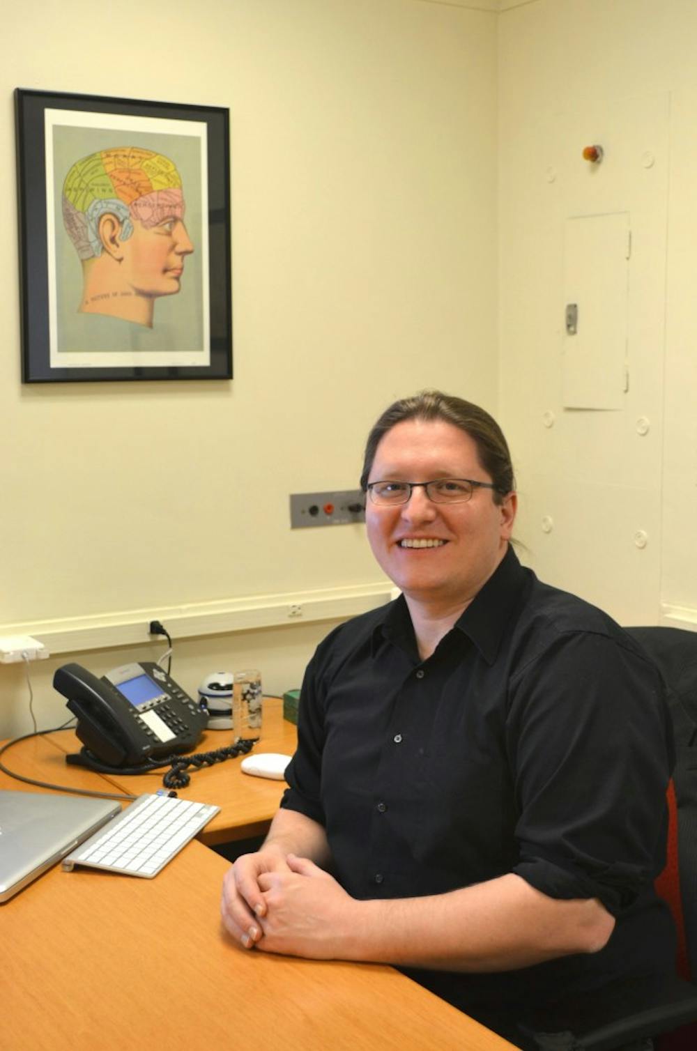 Profile on Prof. Joe Kable in his office