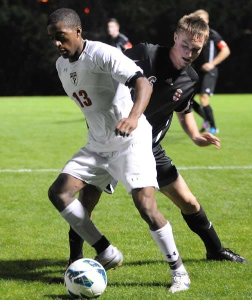 Brown beats men's soccer, 1-0, in Homecoming game on Rhodes Field. 