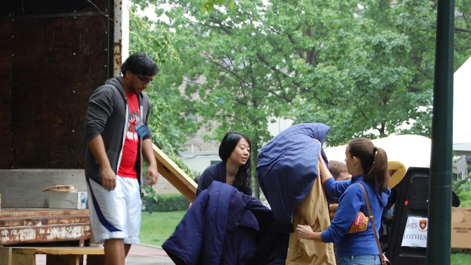 Students donate their furniture and other goods to PennMOVES which is then donated to Goodwill Industries and sold in their stores.