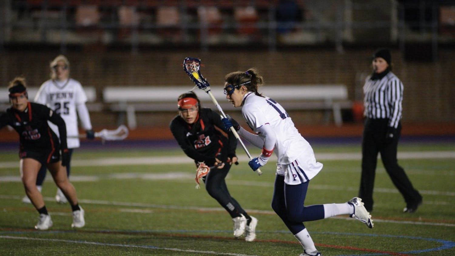 In the first round of the NCAA Tournament, No. 7 Penn women's lacrosse breezed past Wagner as senior Nina Corcoran broke the Ivy League career assists record with four on the game and 125 on her career.