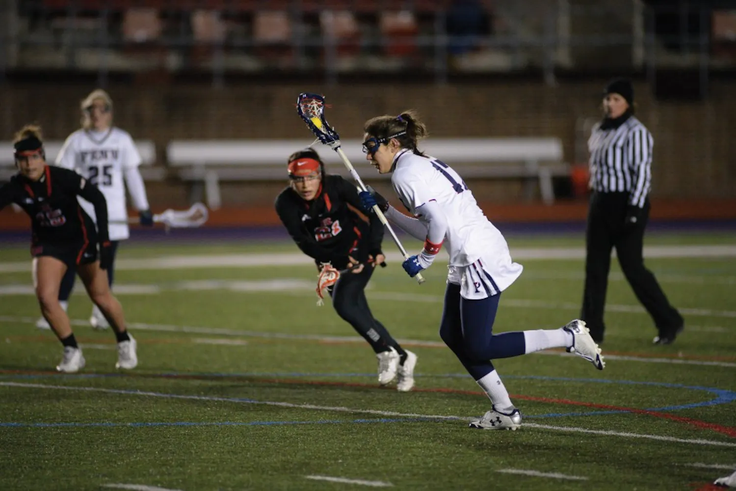 In the first round of the NCAA Tournament, No. 7 Penn women's lacrosse breezed past Wagner as senior Nina Corcoran broke the Ivy League career assists record with four on the game and 125 on her career.