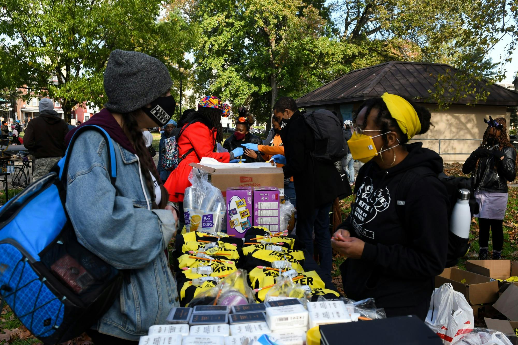 10-31-20 West Philadephia Walter Wallace Black Lives Matter Protest Food Station Giveaways_.jpg