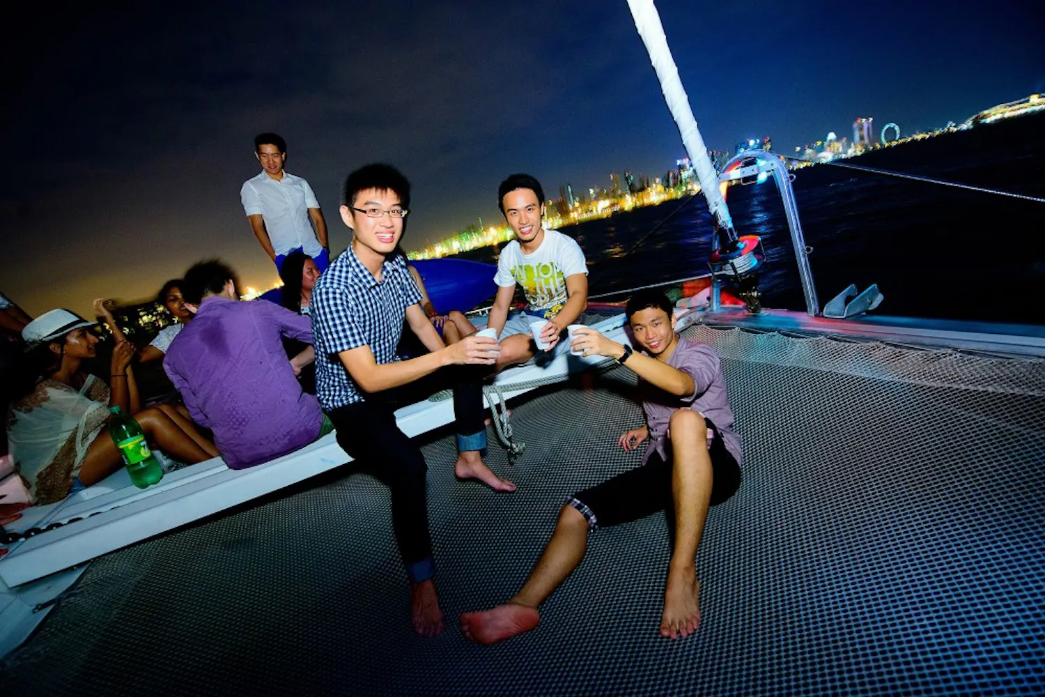 Ying Cong Seah with his two Glints business partners Looi Qinen and Oswald Yeo Hexiang.