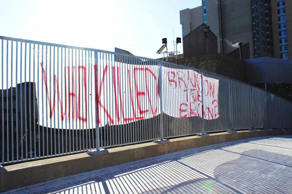 As part of their on-going Ferguson Friday demonstrations, students from SOUL placed posters around campus in an effort to spark campus conversation and awareness regarding the incident.