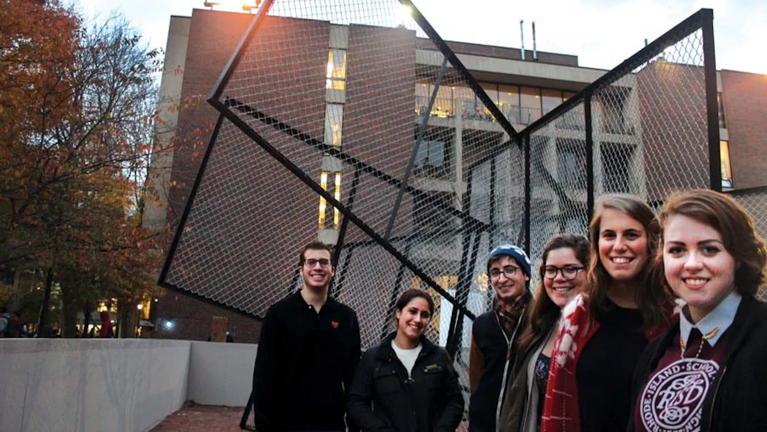 Students are rallying to try and permanently keep DS(3), a structure made from interlocking metal fences, that stands near Fischer Fine Arts Library. Made by Norwegian artist and Penn’s Mellon Artist in Residence Knut Äsdam, it is scheduled to leave Penn later this month.