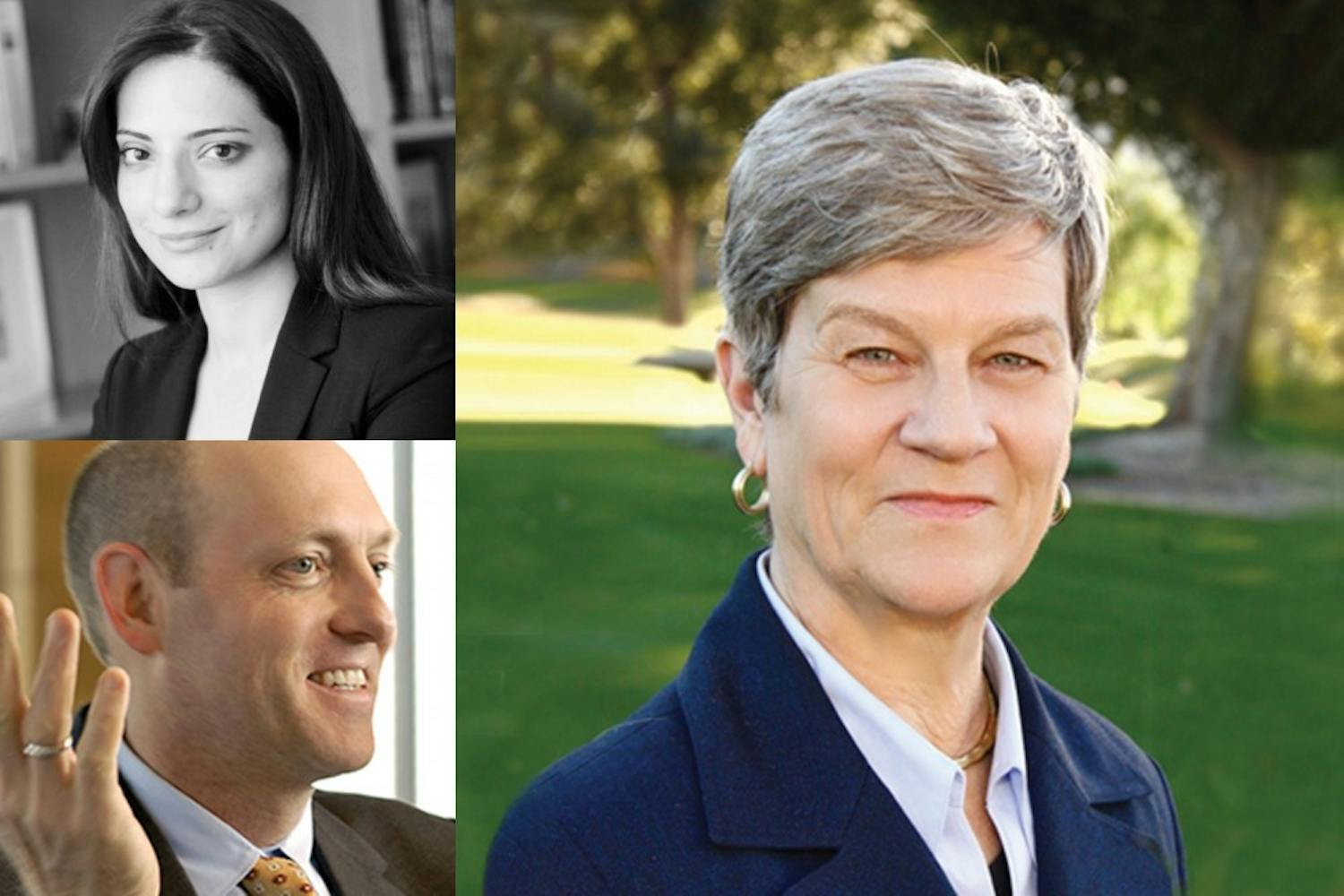 Photos from: Pinar Yildirim (top left), Maurice Schweitzer (bottom left), and Kathleen Hall Jamieson (right)