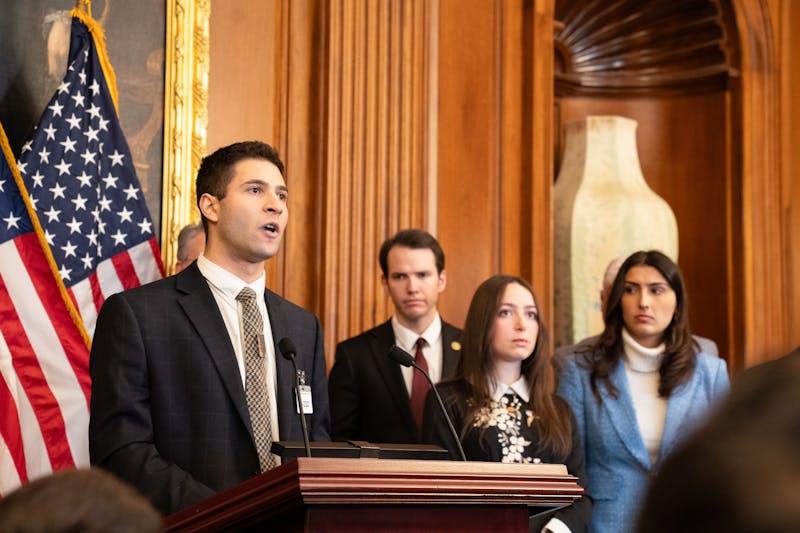 Penn student appears alongside House Republican leaders at press conference about antisemitism