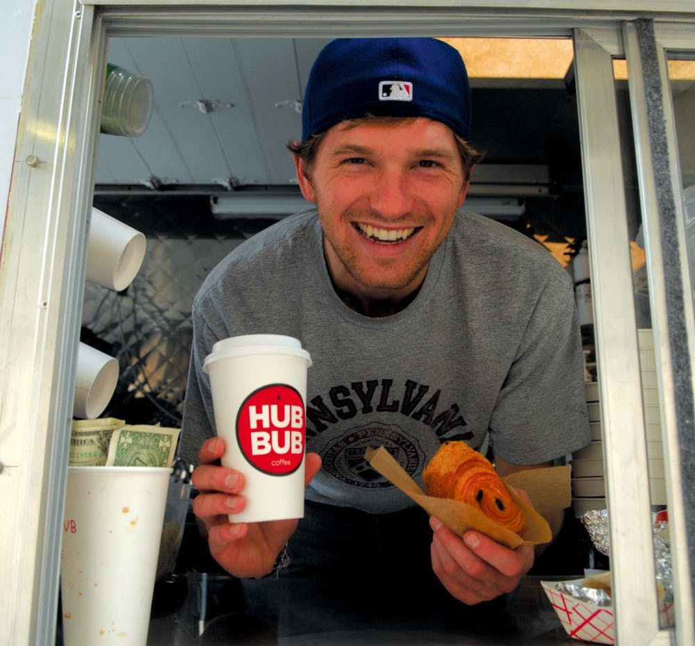 Photos of the Hub Bub Coffee Truck and Coup De Taco Food Truck.