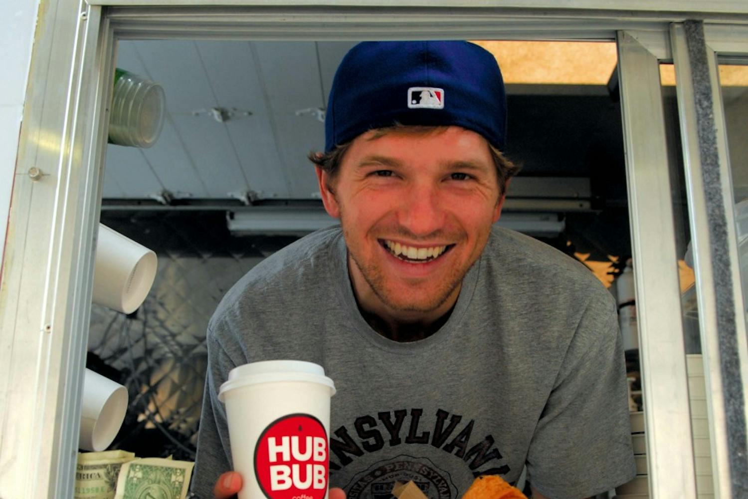 Photos of the Hub Bub Coffee Truck and Coup De Taco Food Truck.