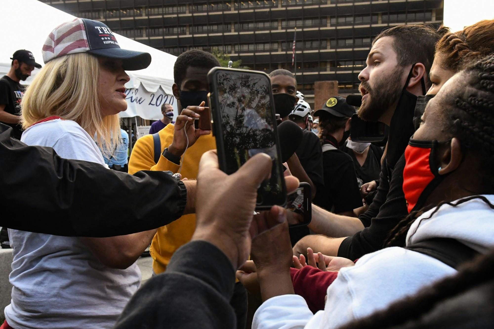 09-15-20 Donald Trump Protest Philadelphia Townhall Election Protest Record Protester and Supporter of Trump Clash Recording.jpg
