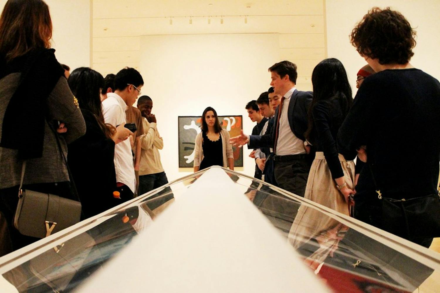 Curator and 2007 Penn alumnus John Vick led members of the Penn Art Appreciation Society on a tour of “The Surrealists: Works from the Collection,” a new exhibit at the Philadelphia Museum of Art that pulls from the museum’s own collection and features pieces by Salvador Dali and Max Ernst, among others.