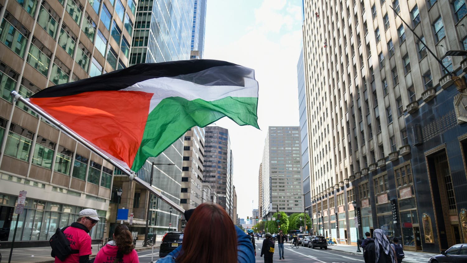 In Photos: A day of pro-Palestinian activism as encampment established on Penn’s campus