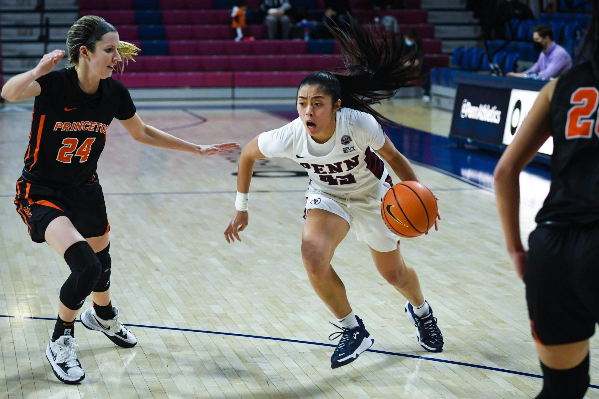 01-17-22 Women's Basketball vs Princeton Kayla Padilla (Anna Vazhaeparambil).jpg