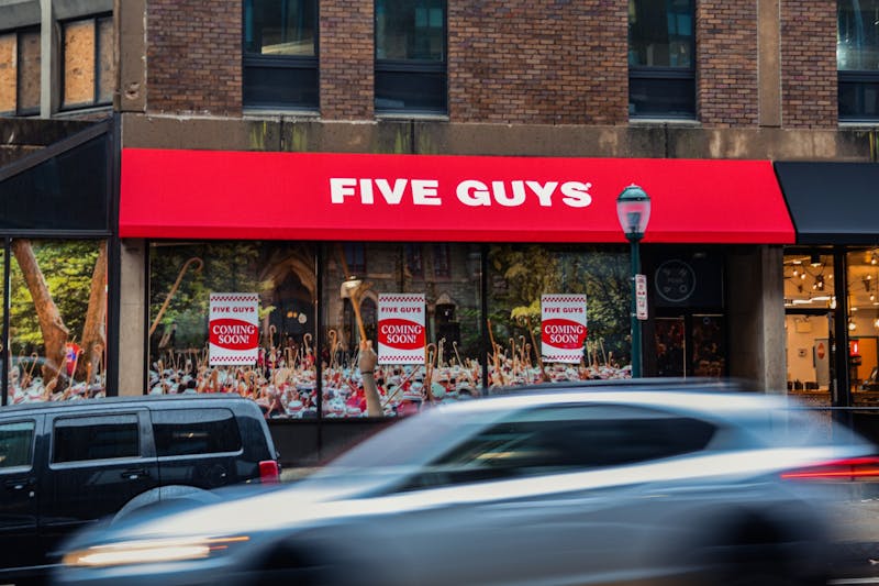 At long last, Five Guys plans to open on Penn's campus in midDecember