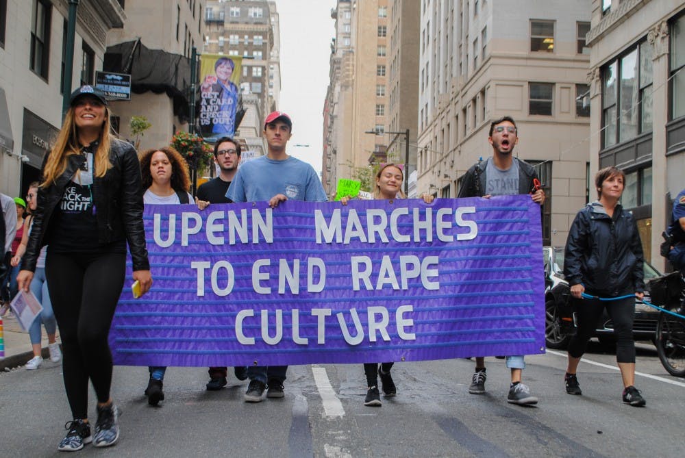 Many Penn students joined protestors in Philadelphia in the March to End Rape Culture.