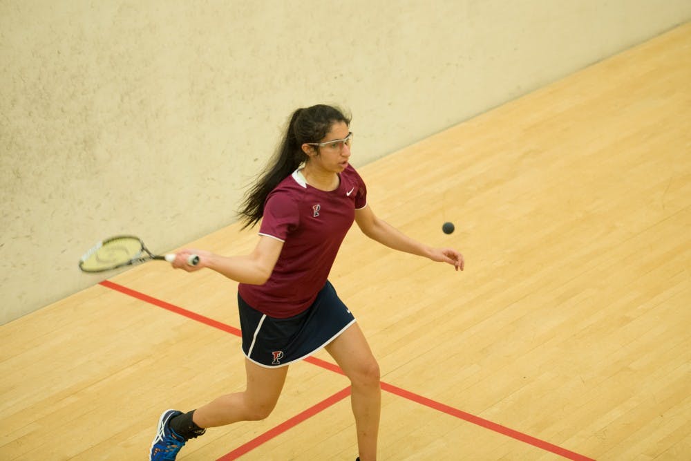 If Penn women's squash is to get yet another top-five win when it travels to bitter rival No. 4 Princeton, sophomore Reeham Salah will likely need to continue her historically stellar play at the top of the ladder.