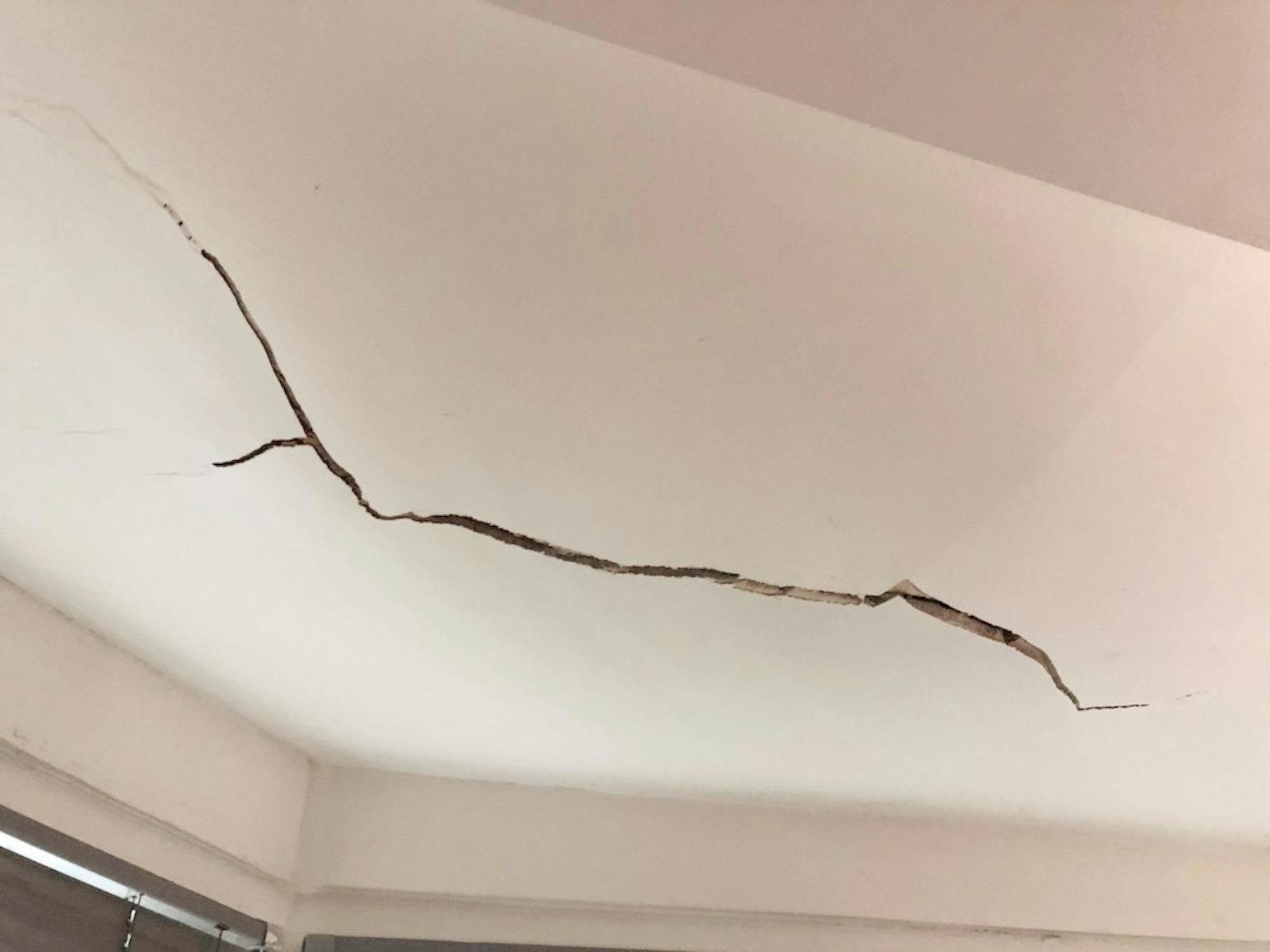 broken ceiling ware