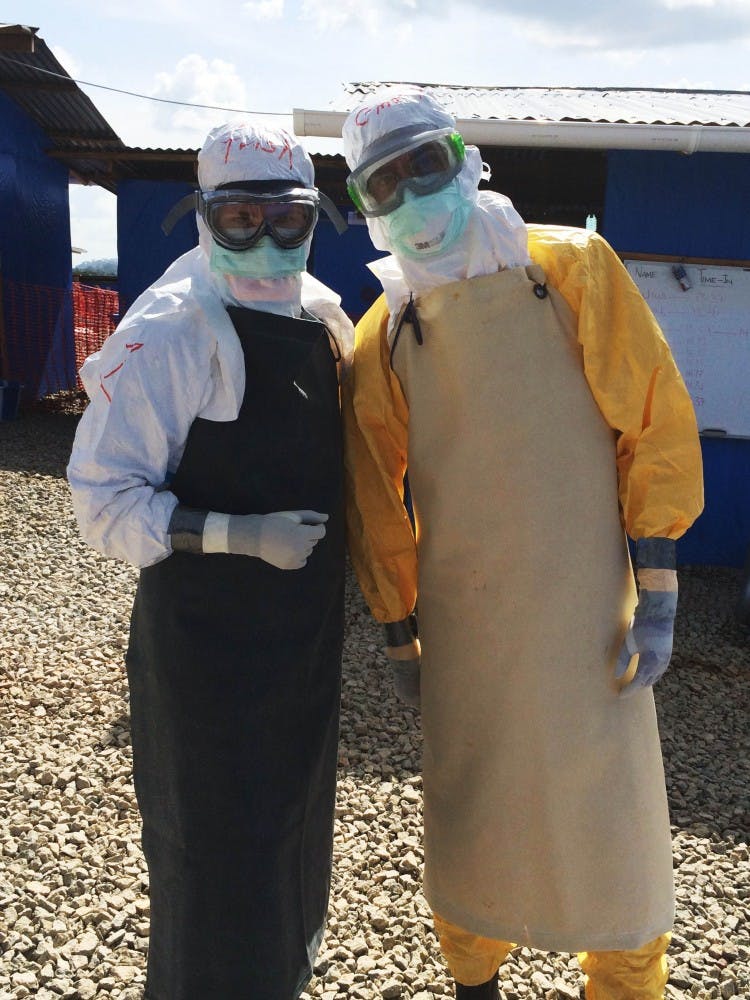 On the left is Doctor Trish Henwood, the newly appointed Director of Global Health Initiatives in Emergency Medicine at HUP. 