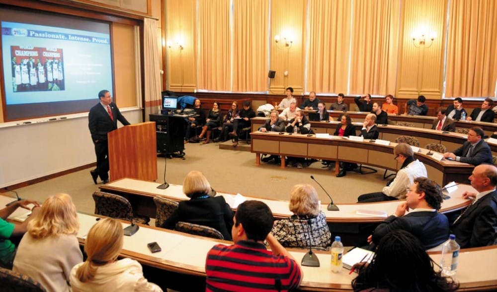 CEO and Co-Owner of 76ers Speaks at Penn