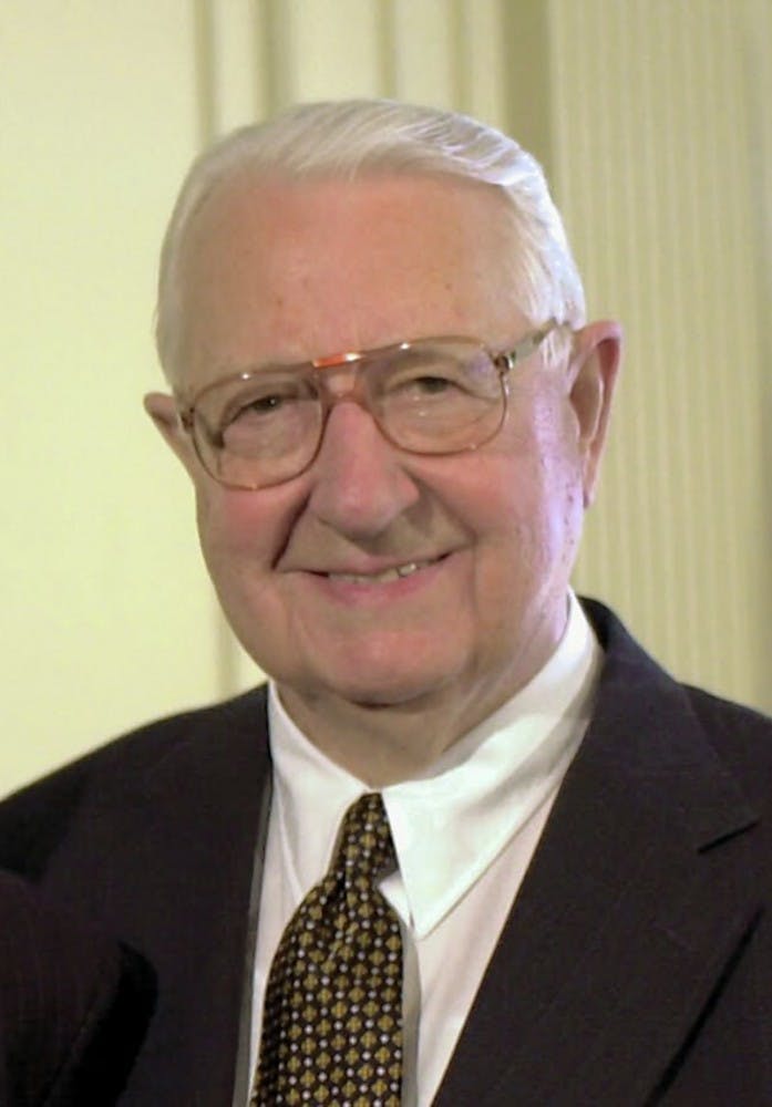 	1939 School of Education graduate and former Pennsylvania governor George Leader died at his home in Hershey, Pa. on Thursday. 