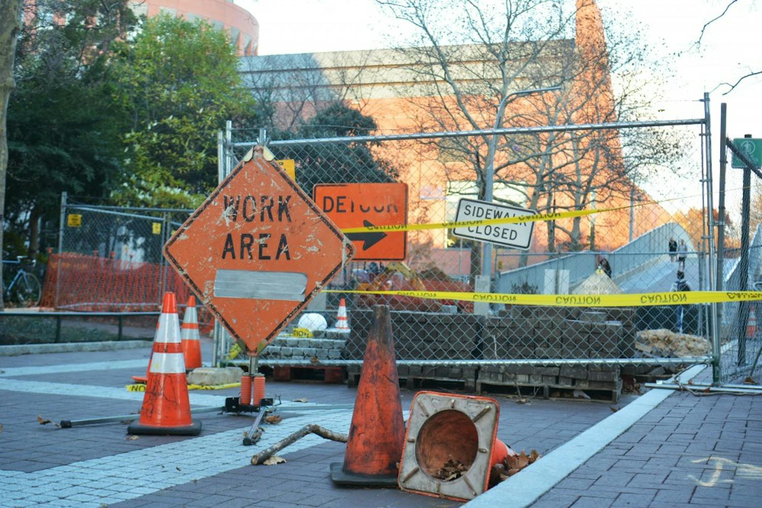 Perry World House Construction on Locust Walk