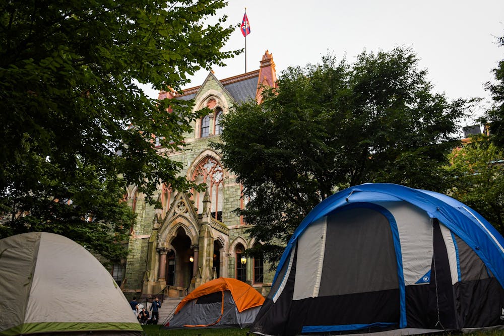 Nearly a month in, Fossil Free Penn's encampment continues despite harsh  weather conditions | The Daily Pennsylvanian