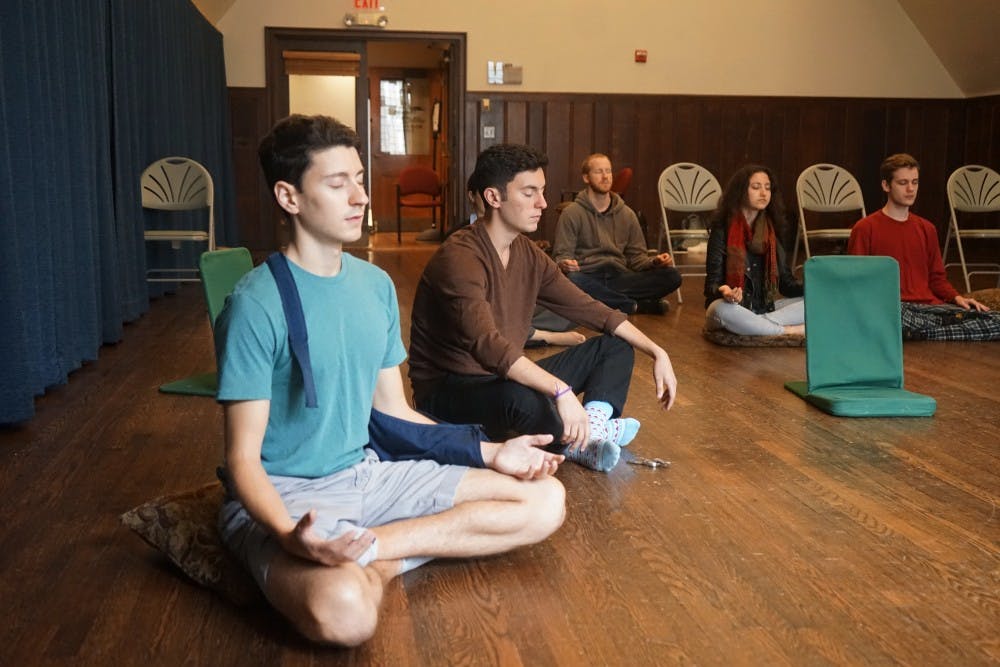 Monday: Students can take meditation classes every Monday at noon.