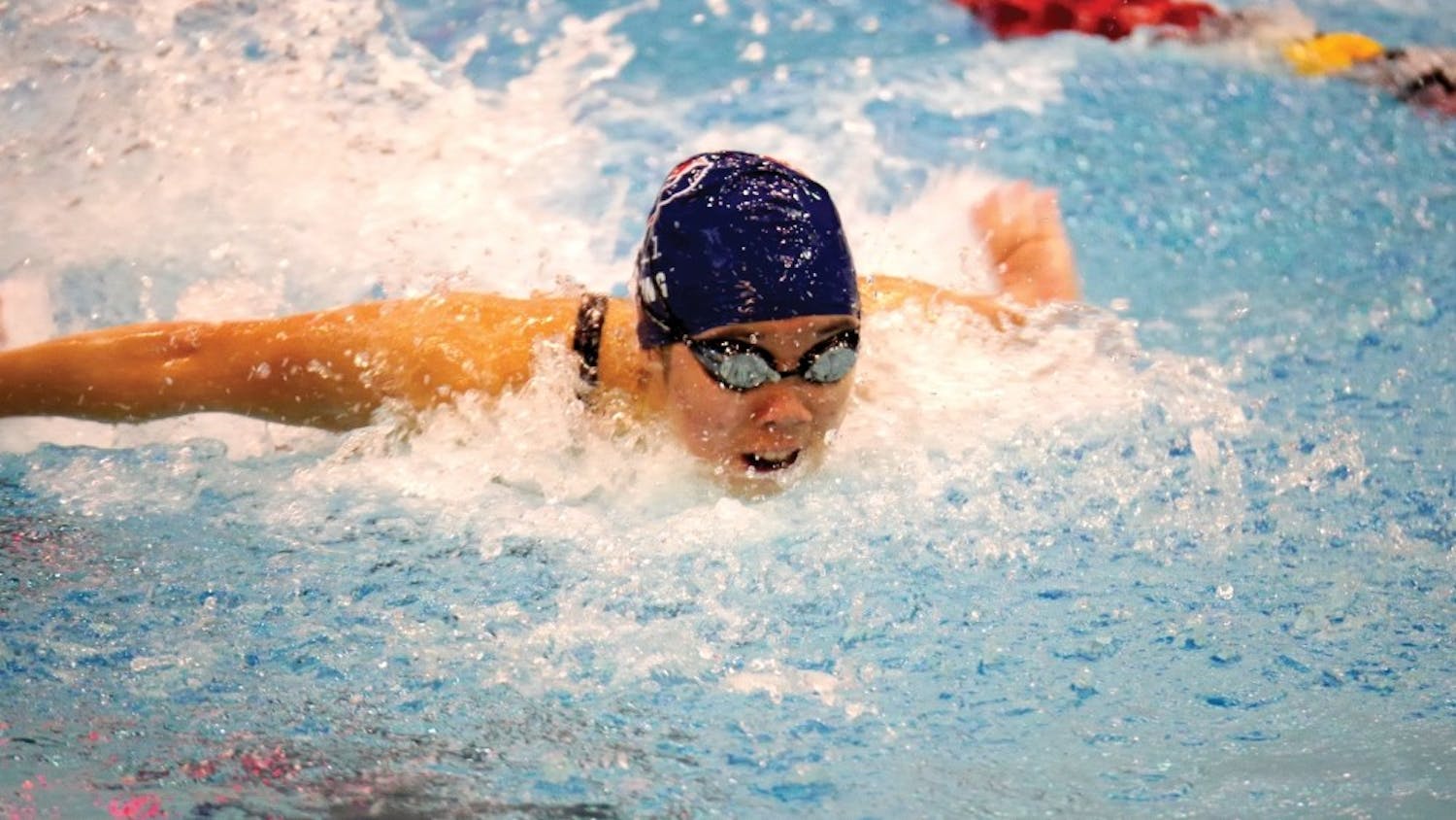 The Quakers recorded five event wins against Dartmouth and Yale, highlighted by a standout performance by sophomore Rochelle Dong.