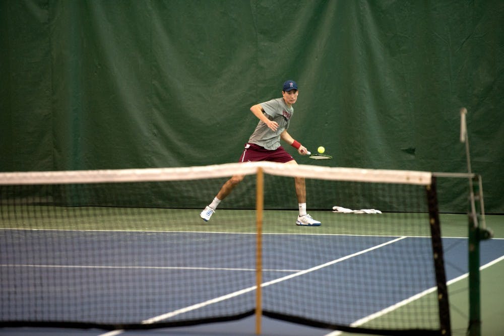 Freshman Kyle Mautner had an instant impact in the spring opener Penn men's tennis on Saturday, logging wins over Navy in both singles and doubles play.