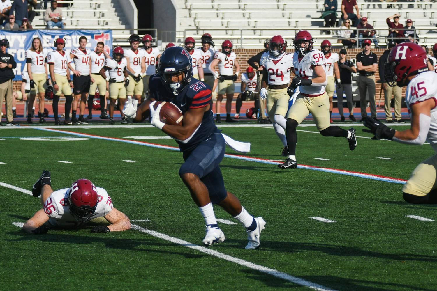 11-12-22 Football vs Harvard Jonathan Mulatu 2 (William Bartoc).jpg