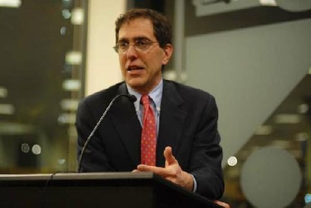 	In November 2007, Christopher Eisgruber, then-Princeton University provost, discussed ‘The Next Justice,’ his new book about the selection process in the American judicial system, at the Penn Bookstore.