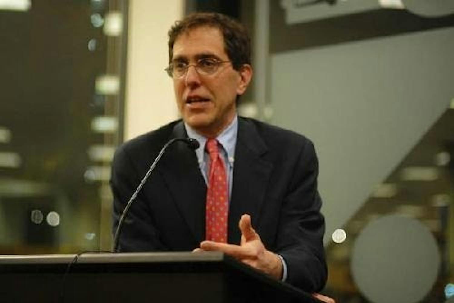 In November 2007, Christopher Eisgruber, then-Princeton University provost, discussed ‘The Next Justice,’ his new book about the selection process in the American judicial system, at the Penn Bookstore.