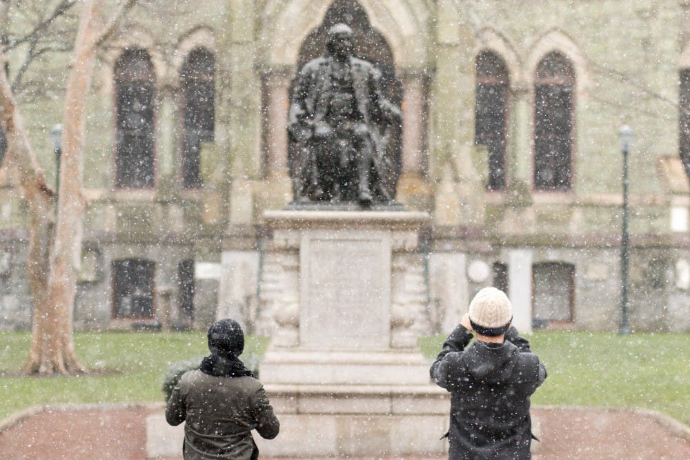 Penn's First Snow Day of 2016